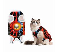 CD Cover Artwork Dog Surgery Suit Recovery Suit, 100% Cotton Breathable Full Body Dog & Cat Surgical Suit with Cute Prints, Alternative to Cone for Spay Neuter Wound Care, Male & Female Pets X-Large