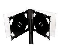 CD DVD 4 Way Jewel Cases 25mm for 4 Disc with Black Tray 50 /Pack by Dragon Trading®