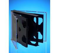 CD DVD 5 Way Jewel Cases 25mm for 5 Disc with Black Tray 50 /Pack by Dragon Trading®