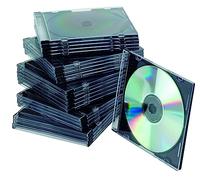 CD/DVD Case Q-CONNECT Slim 25pcs Clear/Computer Accessories/Type-Slim/Material-Polystyrene/Colour-Transparent