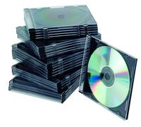 CD/DVD Case QCONNECT Slim 25pcs Clear/Computer Accessories/TypeSlim/MaterialP...