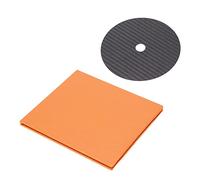 CD DVD Stabilizer Carbon Fiber 0.2mm Tuning Mat Disc Stabilizer for Top Tray Player Reduce Vibrations Absorb Resonances(Black)
