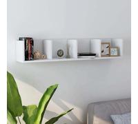 CD DVD Wall Shelf 100cm Media Storage Rack Floating Shelf Engineered Wood