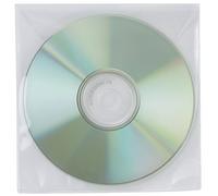 Q-CONNECT CD/DVD Envelopes – Standard – 50 pcs – PP – White/Transparent