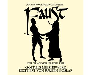 Cd Goethe Faust The Tragedy First Part, Spoken By Jürgen Goslar 2cds