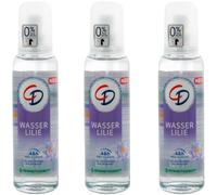 Cd Natural Deo Spray Water Lily 3 x 75ml 48H Protection 0% Aluminum Salts