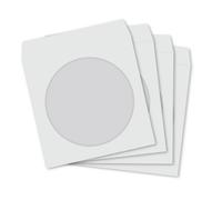 CD Paper Sleeves White with Window and Flap ALL QUANITIES (50)