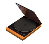 CD Player Bluetooth Turntable with Speakers, USB Mode, Optical Output, LCD Display - Low Power Consumption for Home Use