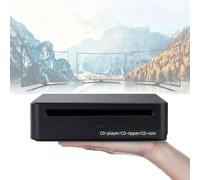 CD Player for Home Stereo System, Automatic Disc Ripper & Audio Digitizer to WAV Files, External Hi-Fi Music Deck Compatible with Android, iOS, and PC