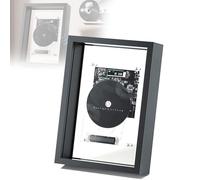 CD Player Music Frame with Remote Control and Screen, Bluetooth and AUX Output, Decorative Photo Frame for Home and Office Display