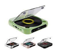 CD Player Portable Bluetooth-Compatible, Hi-Fi Sound,Plays CD/CD-R/CD-RW/MP3,Lightweight Music Player For Travel,Home,Car With Dual Listening Modes(Green)