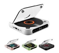 CD Player Portable Bluetooth-Compatible, Hi-Fi Sound,Plays CD/CD-R/CD-RW/MP3,Lightweight Music Player For Travel,Home,Car With Dual Listening Modes(White)