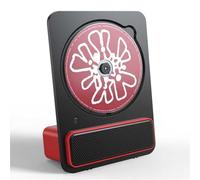 CD Player Portable Bluetooth Desktop CD Player, CD Players for Home with Speaker, Built-in HiFi Speaker, With 5.3 Bluetooth/Remote Control/3.5mm AUX Mode for Home,Office Room,Desk(Red)