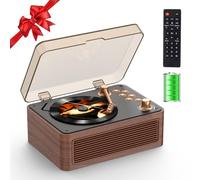 CD Player Portable Bluetooth: Kegaudio CD Players for Home with Speakers & Radio & Remote Control Vintage CD-Player Support USB/AUX Playback Headphone jack Walnut