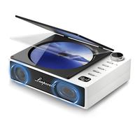 CD Player Portable, Leapwell Portable CD Player with Speakers Bluetooth CD Players for Home with Headphones Personal Small Retro Mini CD Players Supports AUX USB Optical White