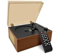 CD Player Portable with Speakers Bluetooth Desktop Knit Retro CD Player for Home Rechargeble Battery Small Vintage CD Player with Bluetooth Input, USB Playback, AUX in, Headphone Jack, Remote Control
