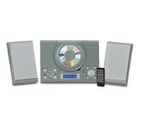 CD Player with Speakers - HiFi System for Home with Radio, USB, MP3, Clock Alarm & Remote - Compact Stereo System with Wall Mount Design - Small CD Players for Home - GTMC-101