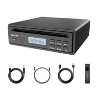 CD Player with USB Ripping, One Touch WAV Conversion, Optical & AUX Audio Output, Bluetooth Ripper, Remote Control for Home Audio System & Car Entertainment