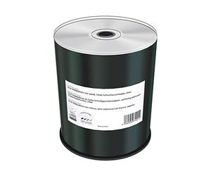 CD-R 700MB|80min 52x Write Speed, Silver, Full Surface Printable (Inkjet Printer), Cake Box of 100