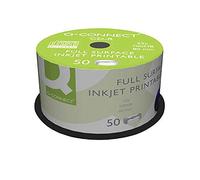 Q-Connect Inkjet Printable CD-R Discs 52x (Pack of 50) Ref KF18020