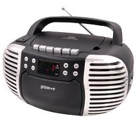 CD / Radio Retro Boombox with Cassette Player, Black - GVPS813/BK