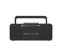 CD Sound Machine - Portable Vintage Player - Portable Retro Tape Player - Supports SD/MMC/USB Playback - AM/FM/SW Bands Radio - Built-in Speaker,Black