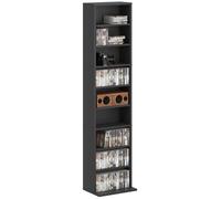 CD Storage 260 Unit 120 DVD 9 Compartments Black