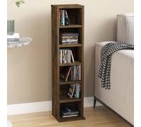Vidaxl Cd Cabinet Smoked Oak 21X20X88 Cm Engineered Wood