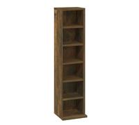 CD Storage Cabinet Media Display Organizer Shelf Holder Tower Rack Pigeon Holes