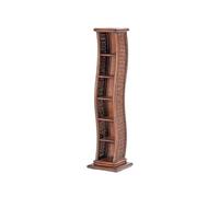 CD Storage Rack Creative Rattan Solid Wood Record Holder Storage Holder | Solid Wood Storage Floor Rack