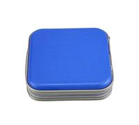 CD Wallet - 40 Disc CD DVD Case Storage Album Bag Wallet - Hand Strap Zip-Lock Disk Storage Holder Protector Travel Case Organizer - CD DVD Disc Storage Boxes for Collection and Travel (Blue)