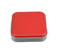 CD Wallet - 40 Disc CD DVD Case Storage Album Bag Wallet - Hand Strap Zip-Lock Disk Storage Holder Protector Travel Case Organizer - CD DVD Disc Storage Boxes for Collection and Travel (Red)