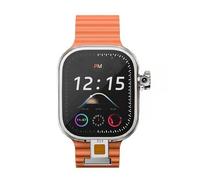 CD200 S10 Ultra 3 Smartwatch 4G 5G 2.26inch Amoled Android 12.0 Smart Watch With Rotary Camera Compass GPS WIFI 2080mAH Battery (Silver Orange,8GB 128GB)