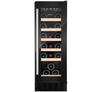 CDA 19 Bottle Capacity Single Zone 30cm Freestanding Under Counter Wine Cooler - Black
