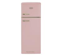 CDA Betty Tea Rose 144cm High 90/10 Small Fridge Freezer - Tea Rose - D Rated