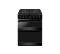 CDA CFD600MB Dual Fuel Cooker with Double Oven, A Rated - Black