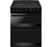 CDA CFD600MB - Matte Black 60cm Freestanding Duel Fuel Cooker - 4 Zone Gas Hob - A/A Energy