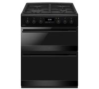 CDA CFD600MB - Matte Black 60cm Freestanding Duel Fuel Cooker - 4 Zone Gas Hob - A/A Energy