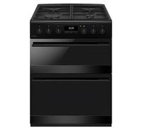CDA CFD600MB - Matte Black 60cm Freestanding Duel Fuel Cooker - 4 Zone Gas Hob