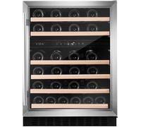 CDA 46 Bottle Cpactity Dual Zone Freestanding 60cm Under Counter Wine Cooler - Stainless Steel