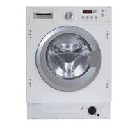 CDA CI981 Integrated Washer Dryer, 8kg/6kg, 1400 Spin, White, B Rated