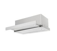 CDA CTE62SS 60cm Telescopic Canopy Cooker Hood - Silver