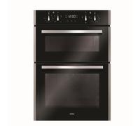 CDA Black & Stainless Steel Built-In Electric Double Oven DC941SS