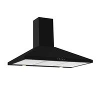 Cda ECH103BL Chimney extractor, ducted/recirc, 3 speeds, 498m3/h, 64 dBA, LED lighting, black