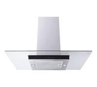 Cda ECNK91SS Flat glass island extractor, Ducted/re-circulating, 3 speeds