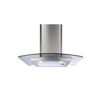 CDA ECP62SS curved glass extractor hood