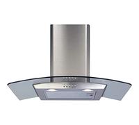 CDA ECP72SS 70cm Stainless Steel Curved Glass Kitchen Cooker Hood Extractor Fan
