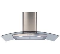 CDA ECP92SS 90cm Chimney Cooker Hood D
