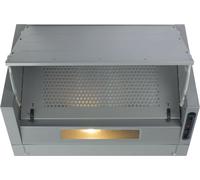 CDA EIN60SI 60cm Integrated Cooker Hood for Ducted/Recirculating Ventilation - Silver, Silver