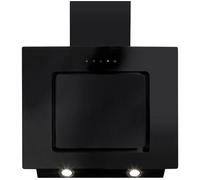 60cm Angled Chimney Cooker Hood with Touch Controls - Black
